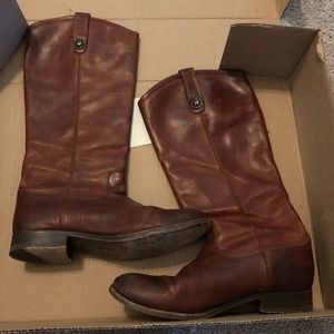 Frye Melissa Button Riding Boots *Cognac*